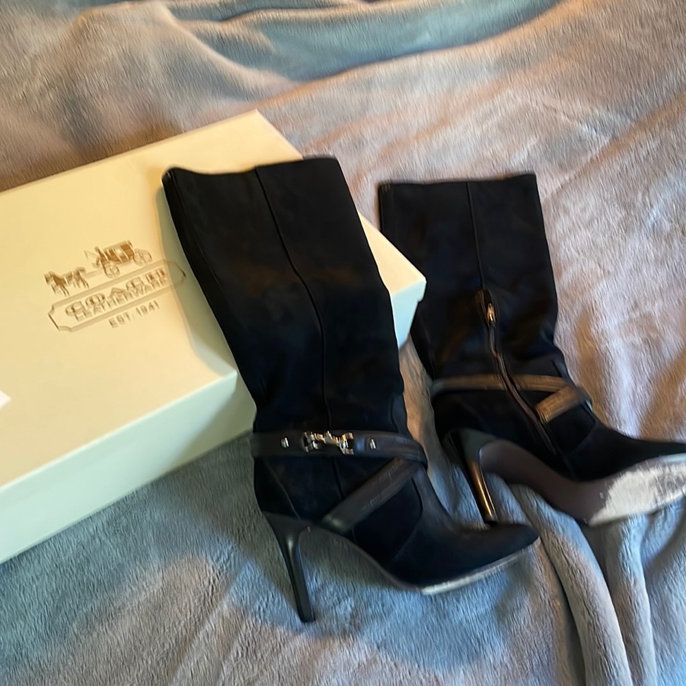 Coach suede boots